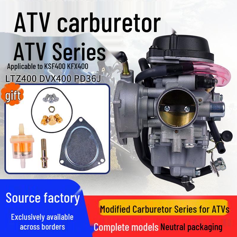 ATV Beach Car Carburetor for 300-500CC PD36JKSF400KFX400LTZ400CF500 Modification 36mm
