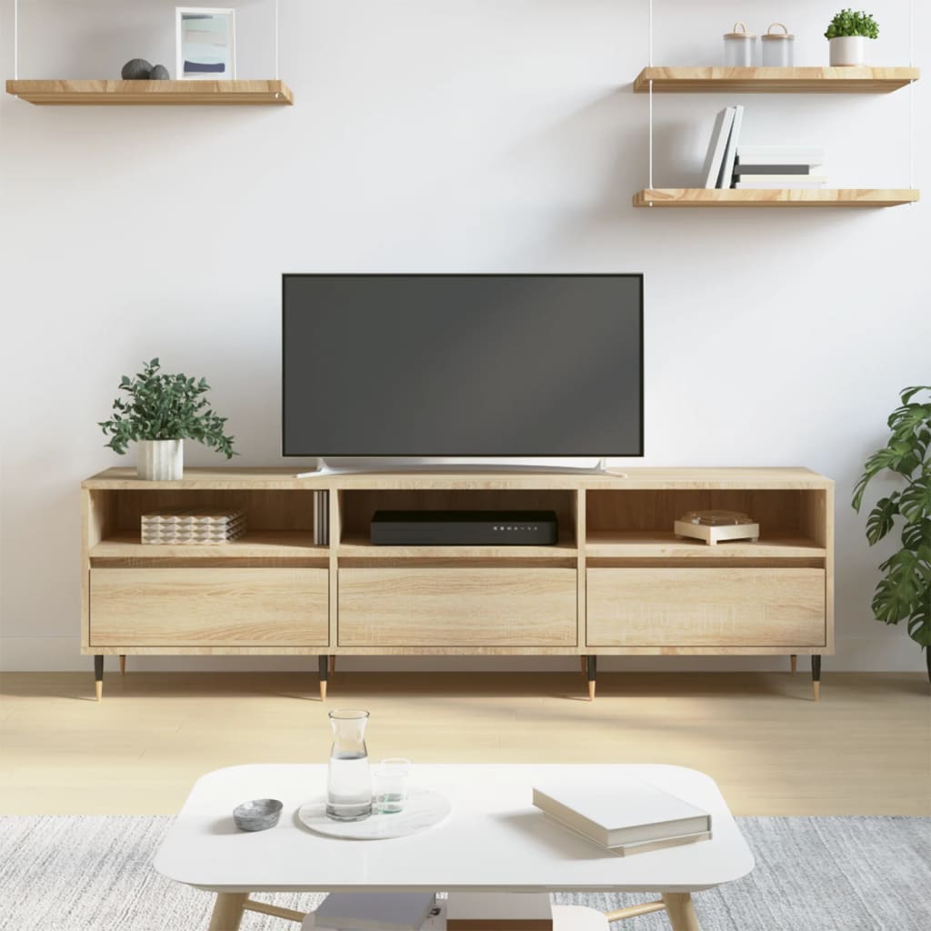Szafka Pod Tv, Dąb Sonoma, 150X30X44,5 Cm