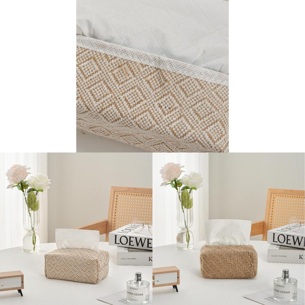 Modern Minimalist Tissue Box With Geometric Pattern For Living Room And Office Decor