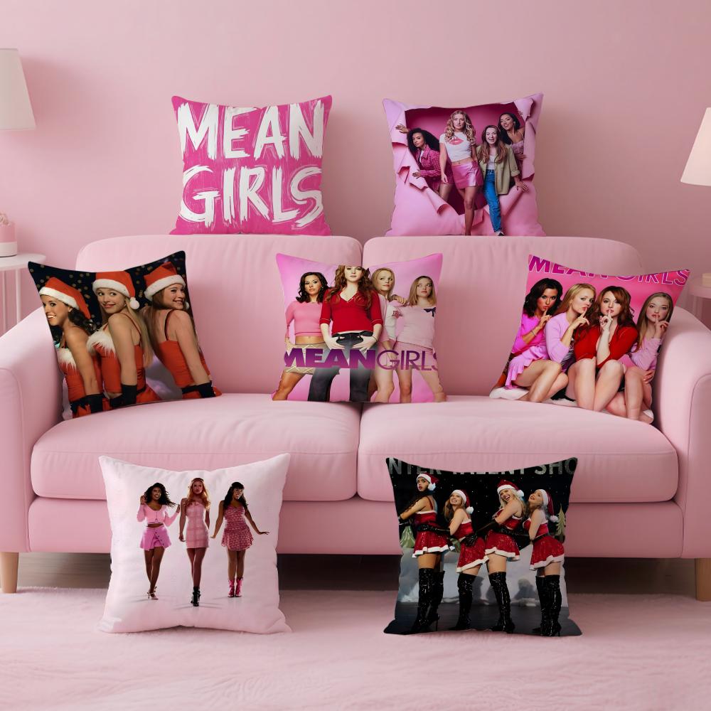 MMean Girls Movie TV Cushion Cover Pillow Case Soft Friendly Fabric Concealed Zipper