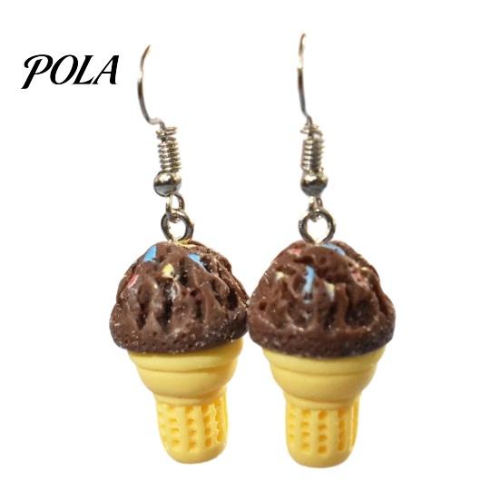 Lightweight Earrings 1 Pair Cute Ice Cream Dangle Earrings, Fun Imitation Food Drop Summer Jewelry Gifts for Women Girls Dangling 1 Pair C