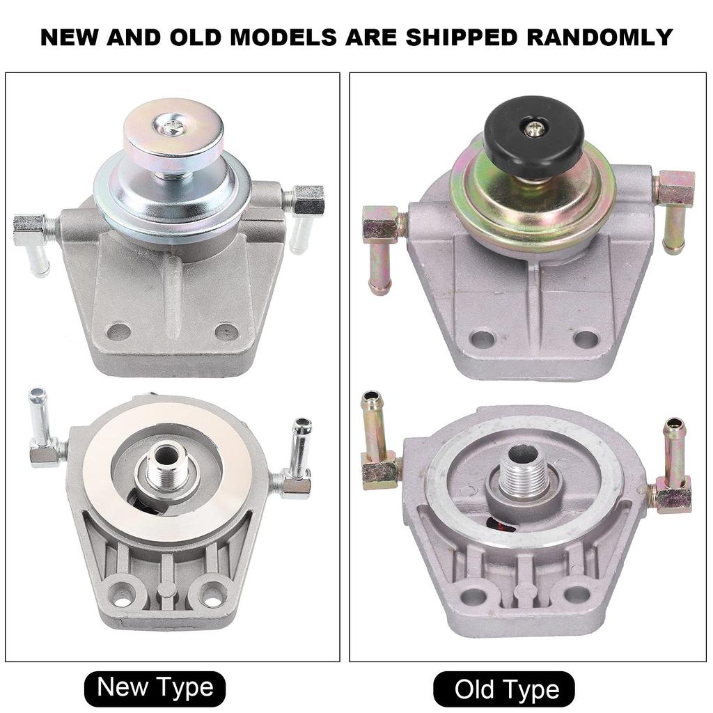 Diesel Fuel Filter Primer Pump, KIMISS 16401‑VC10D Aluminum Alloy Fuel Filter Base Diesel Fuel