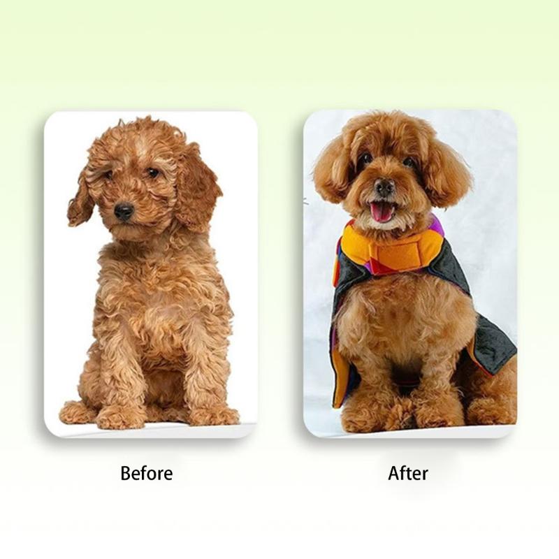 Cats Grooming Brush With Release Button Pet Hair Removal Comb For Short Long Hair Cats Massaging Shedding Cleaning Tool