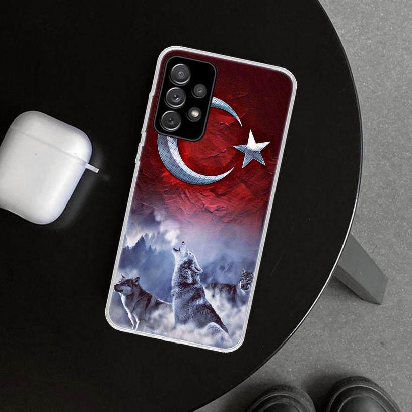 

Turkey Turkish Flag Phone Case Cover for Samsung Galaxy A12 A22 A32 A52 A72 A02S A51 A50S A31 A20S A10S Note 20 Ultra 10 Plus Ga Samsung A50
