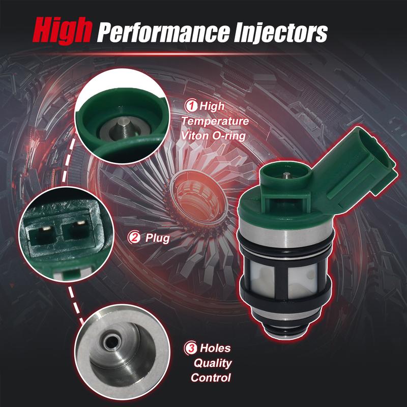 16600-1S700 Fuel Injector For Nissan Pickup Frontier Xterra 2.4L 1996 1997 1998 1999 2000 2001 2002 2003 2004 JS4D-2 JS4D-5