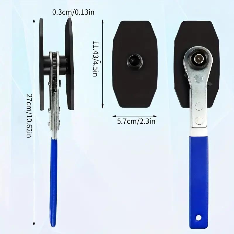 Professional Brake Caliper Holding Tool - Brake Piston Spreader with 360-Degree Ratchet Swing Wrench for Automotive Single