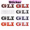 3D Metal Car Letters GLI Logo Rear Trunk Front Grill Badge Emblem Sticker Decals For Jetta MK2 MK4 MK5 MK6 MK7 MK8