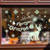Glow In The Dark Christmas Window Wall Stickers Snowflake Window Glass Stickers  Xmas