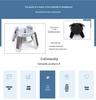 Rotating LED Solar Display Stand for UFO Spaceship Models, Jewelry, and Phone Video Shooting