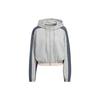 Adidas Cropped Coats Women's Medium Heather Gray Hooded Moderate HZ9668