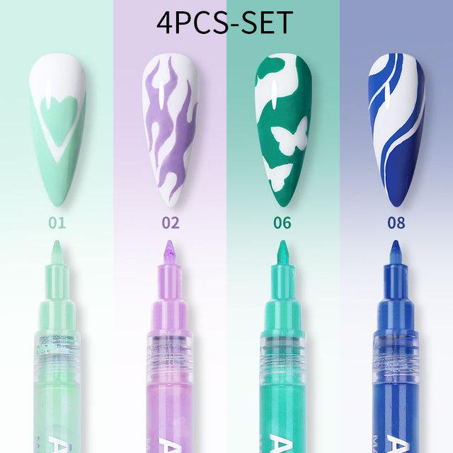 Nail Art Graffiti Pen 3D Painting Pen Nail Dot Pen String Pen, Acrylic Paint Marker