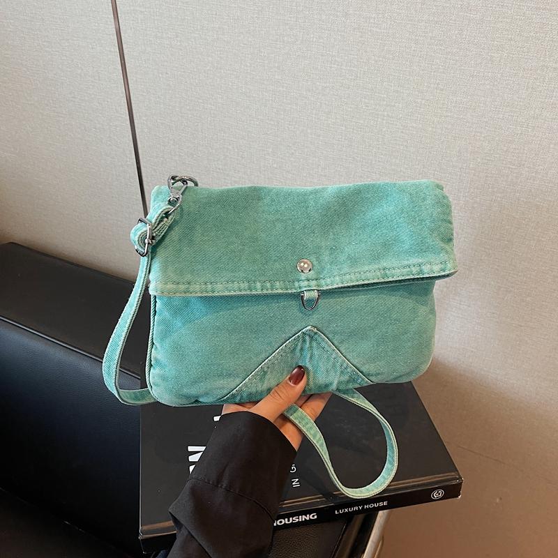 Denim Shoulder Bag Large Capacity Messenger Bag Women's Messenger Bag