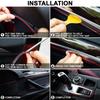 5M Universal Car Moulding Decoration Strips - Flexible Interior Trim for Dashboard Doors Panels - DIY Auto Styling Upgrade Kit