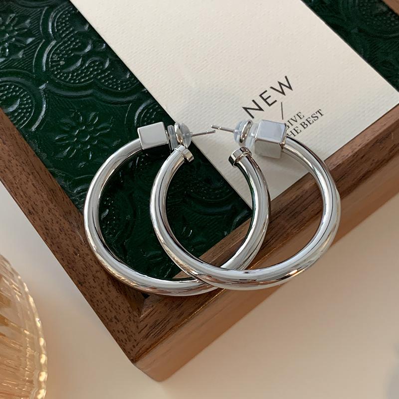 Guld Bokstav C, Ring, Slät Design, Kall Vind, Mode, Lätt Lyx, Exklusiv Känsla, Överdriven Sten.