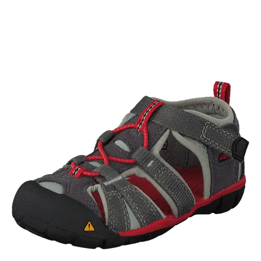 

KEEN Unisex Kid s SEACAMP II CNX-C, Magnet/Racing Red, 4 M, для малышей (США)