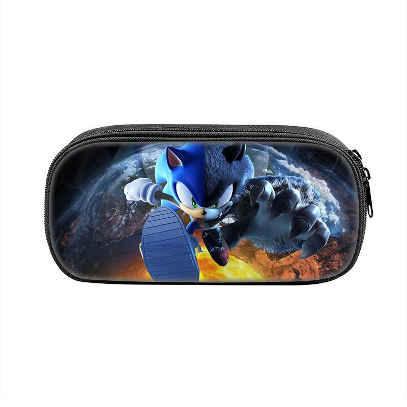3D Sonic the Hedgehog Pencil Box for Kids - Primary School Stationery Bag
