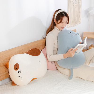 Cute Animal Cat Memory Cotton Cat Belly Pillow Plush Toy Cat Doll Child Sleeping Soothing Rag Doll