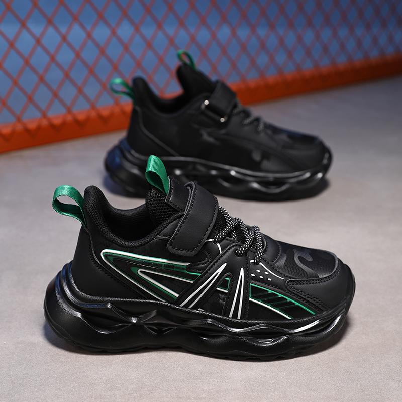 

Детская модная дышащая повседневная обувь, детская спортивная обувь для бега, трендовые удобные спортивные кроссовки для студентов и девочек 28 чёрный