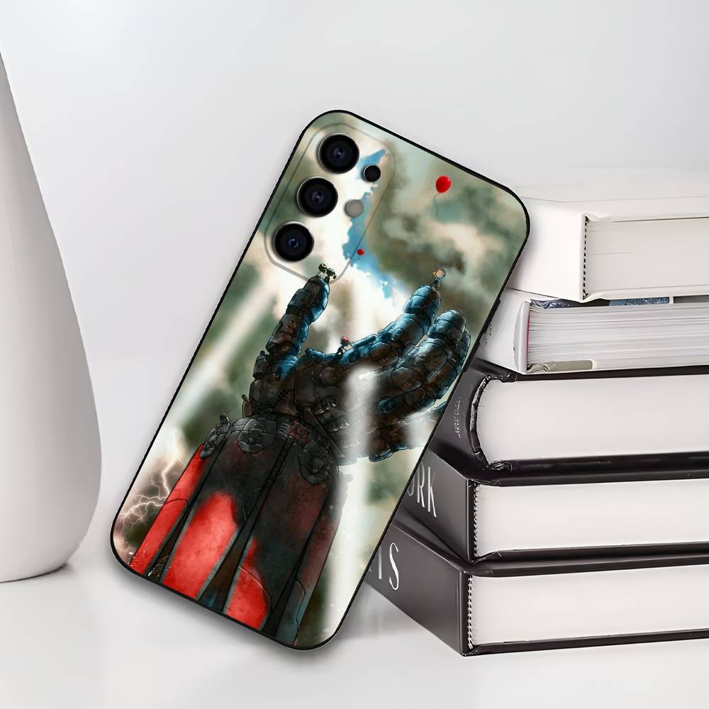 Soft Silicone Black Cover UFO R-Robot G-Goldorak Phone Case Compatible with Samsung S25 S24 S21 S22 S23 S30 Ultra S20 plus