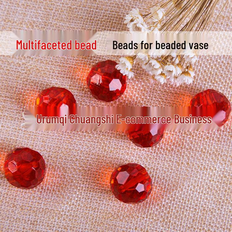 DIY Beaded Vase and Animals with White Corner Acrylic Beads 16mm