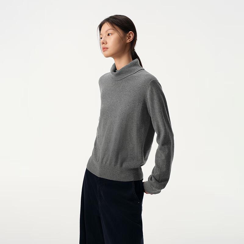 Broadcast Women's Loose-Fit Semi-High Neck Knitted Sweater