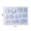 Earring Pendant Silicone Mold Epoxy Resin Jewelry Making Molds Heart Leaves Moon DIY Charms Pendant Mould Creative Jewelry Craft