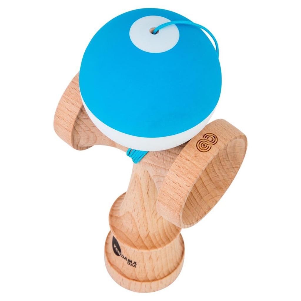 KENDAMA USA Kaizen Kendama Jetform Halvdelt Forbedret Kendama Halvdelt JET-form (Blå og hvit)