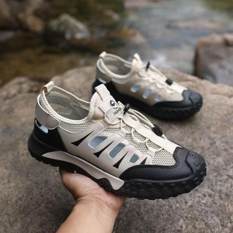 Wading bag head beach shoes breathable men's shoes summer outdoor hollow sports leisure hole shoes