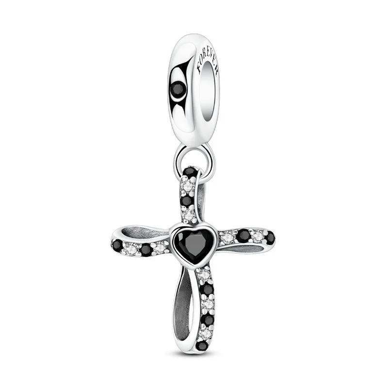 Building Series Copper Charms Eiffel Tower Castle Cherry Blossom Fit Travel Charm Bracelets Women Diy Jewelry Gifts