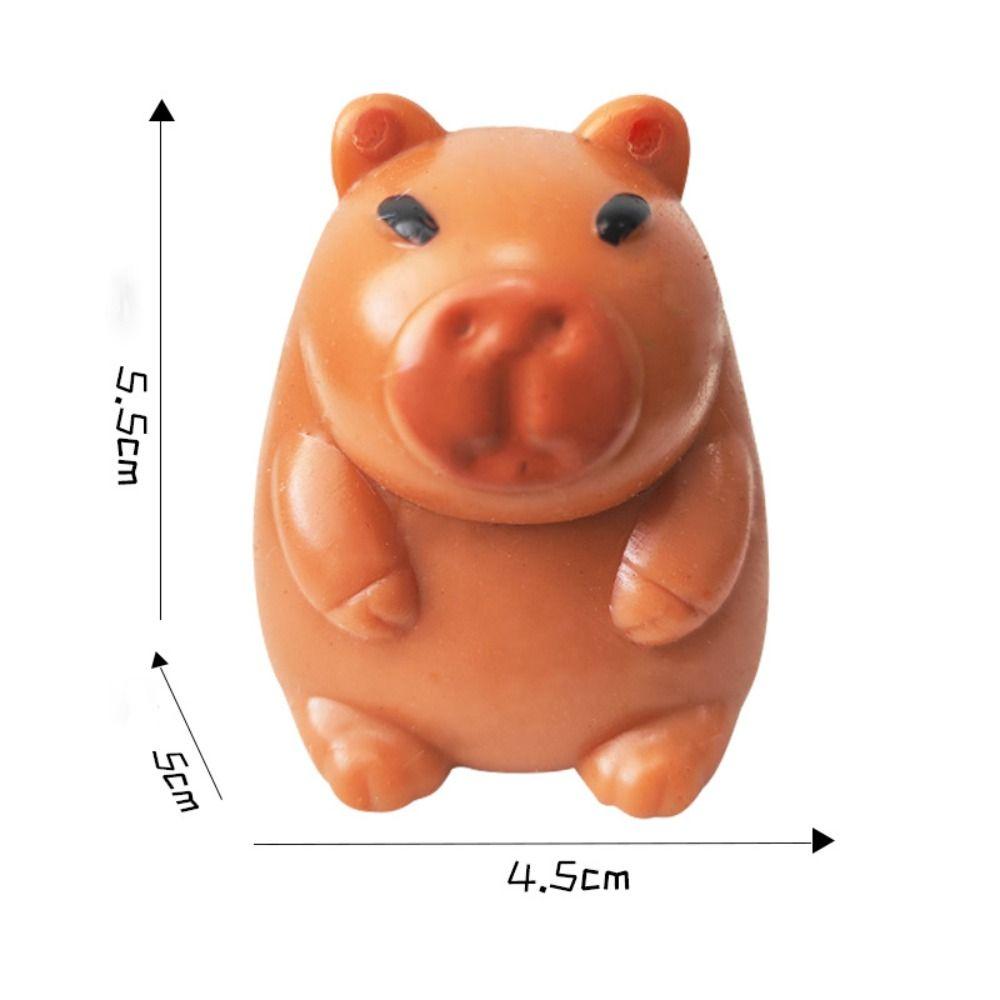 Silicone Capybara Squeeze Toy Kneading Capybara Mochi Pinching Toy  Children Adult