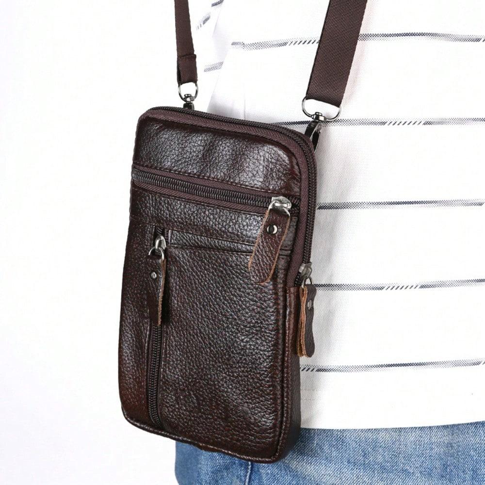 New Mobile Phone Fanny Pack Outdoor Shoulder Messenger Bag Hand-held Passport Document Fashion Bag