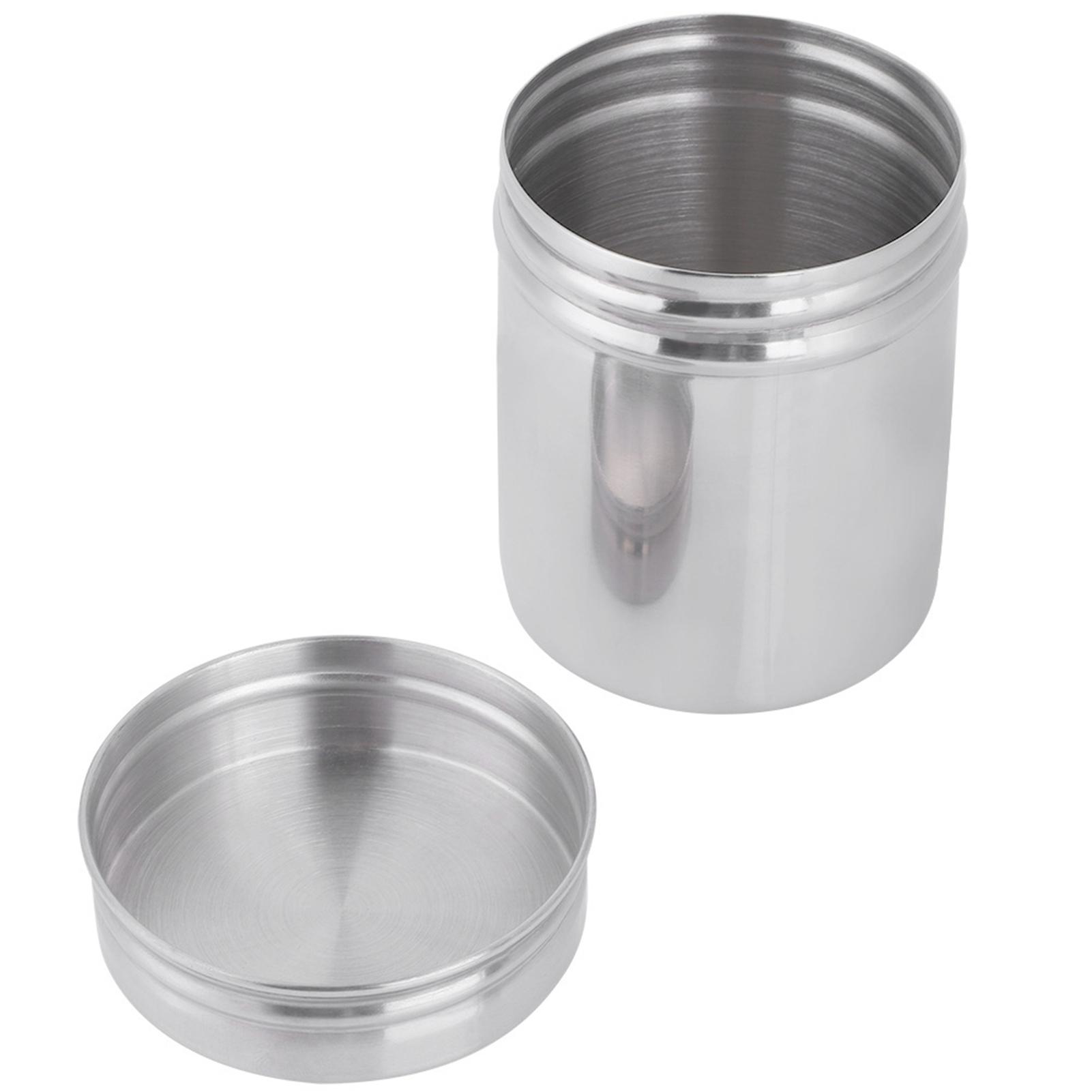 304 Stainless Steel Sealed Storage Jar Portable Tea Coffee Beans Container Stainless Steel Tea Jar Stainless Steel Sealed Jar argento