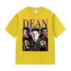 Vintage Dean Winchester Actor Graphic T Shirt Unisexs Fashion High Quality Clothing Tshirts Unisex 100 Cotton Oversized TShirt