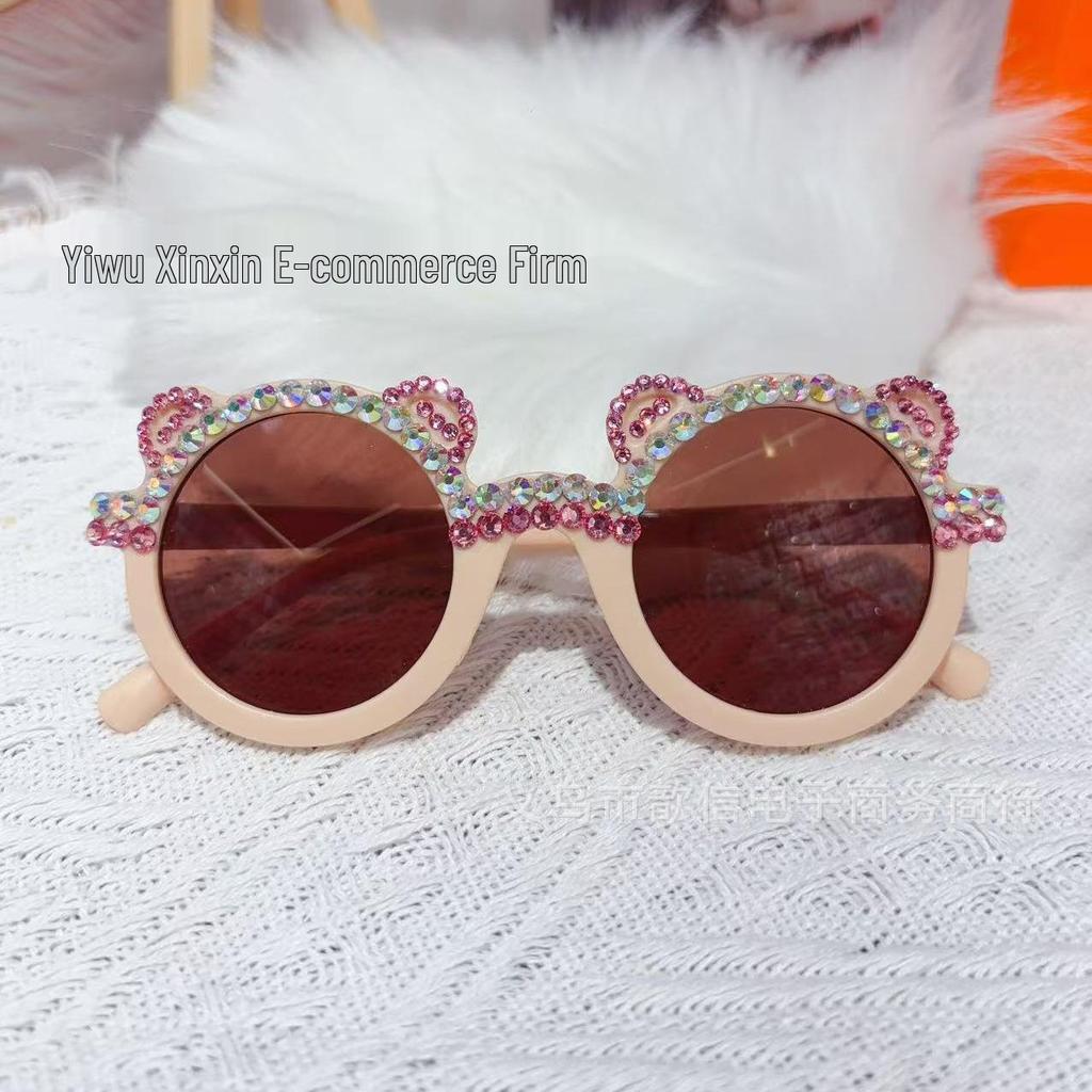 Kids' Glitter Sequin Sunglasses - Cute Candy Color Summer Shades for Boys & Girls