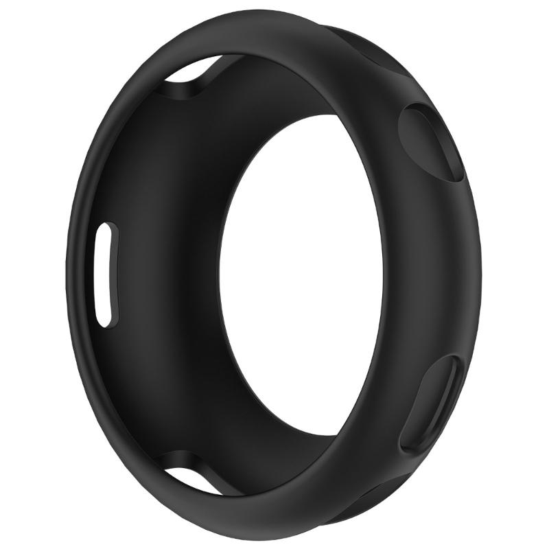 

Сверхлегкий защитный чехол из жидкого силикона, полноразмерный амортизирующий чехол, аксессуары для умных часов для watch5 чёрный