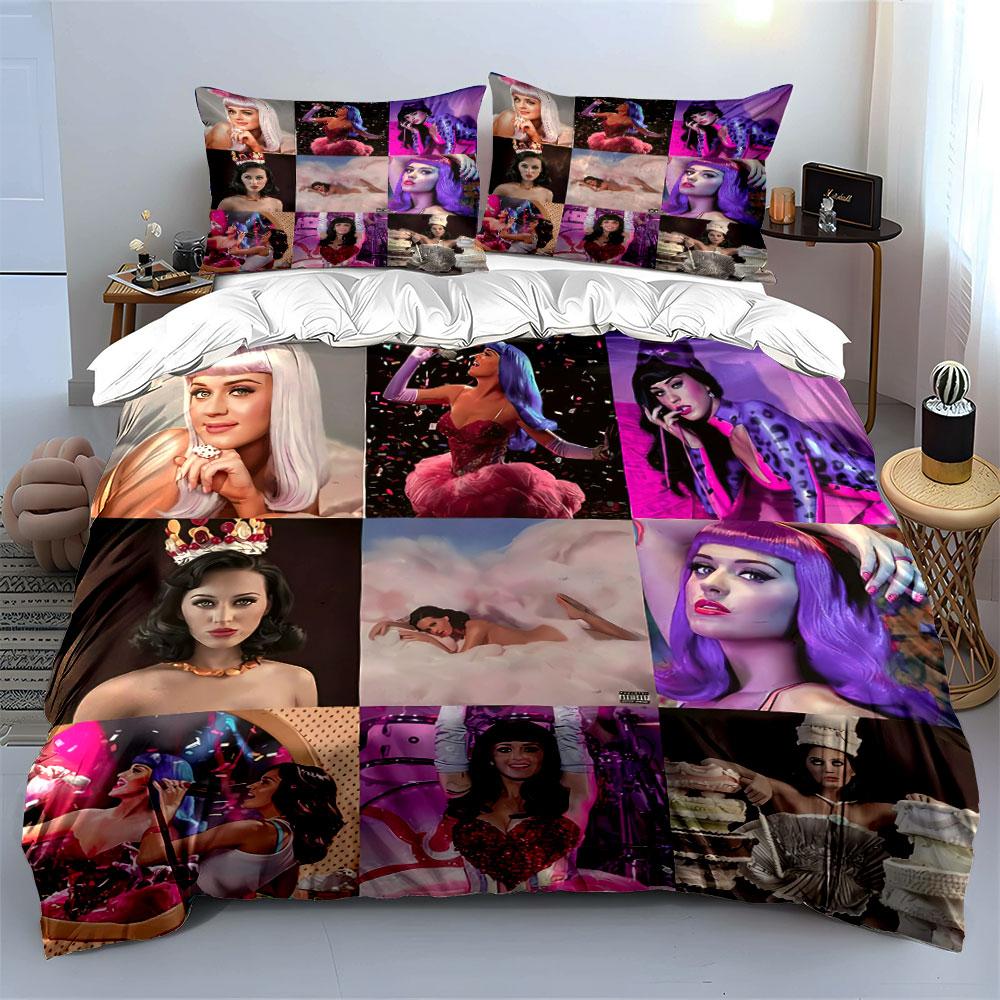 Colorful Female Fashion Artwork Bedding Duvet Cover Set Duvet Cover Pillowcases (1*Duvet Cover 2*Pillowcases, without duvet insert)
