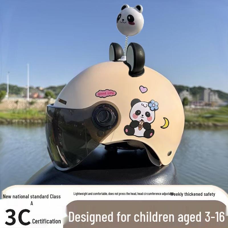 Ultra-Light Breathable Kids' 3C Electric Vehicle Helmet with Sun Protection, for Boys & Girls