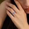 S925 Sterling Silver Blue Butterfly Zircon Ring – Women's Japanese Korean Style, Simple, Unique Finger Accessory