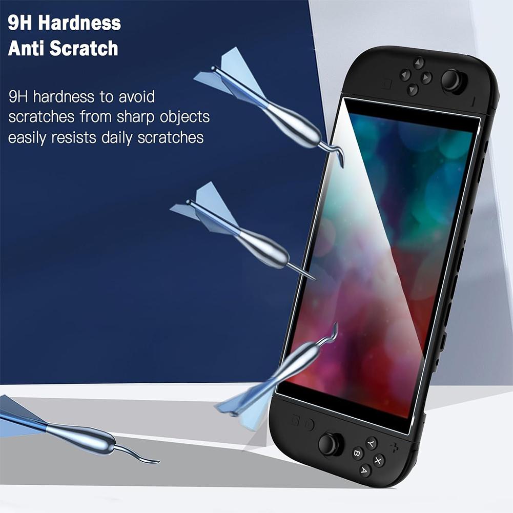 For Nintendo for Switch 2 Game Console Screen Protector Film Anti-Scratch Tempered Glass Film Ultra-Clear Screen Tempered Film