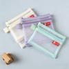 Multifunctional Small Double Layer Mesh  Coin Purse Nylon Zipper Pouch Bus ID Credit Card Holder Earphone Cable Organizer Wallet