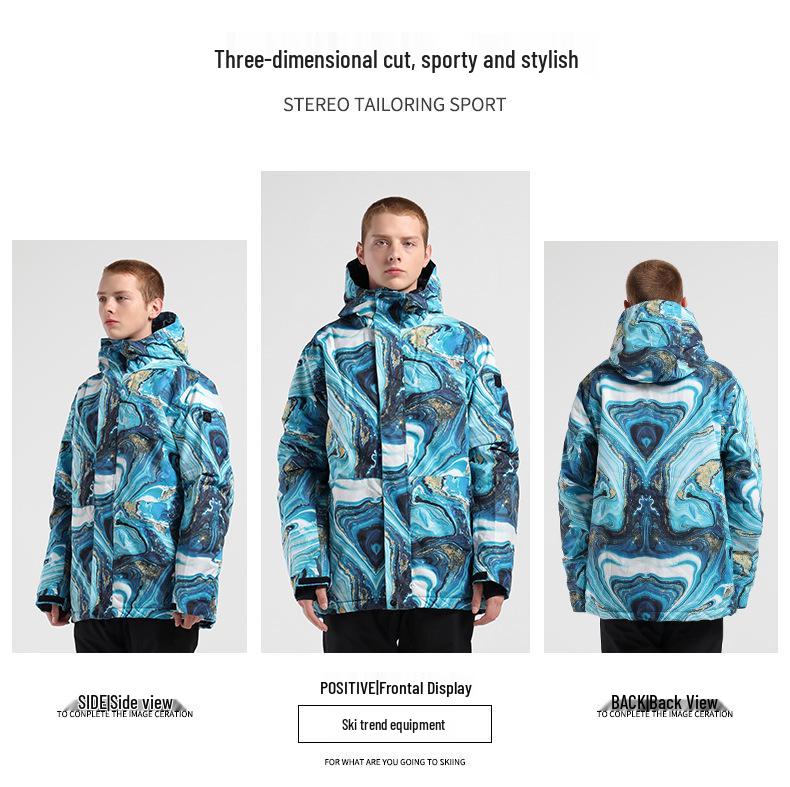 Men's Waterproof Ski Suit: Windproof Snowboard Jacket & Pants Set