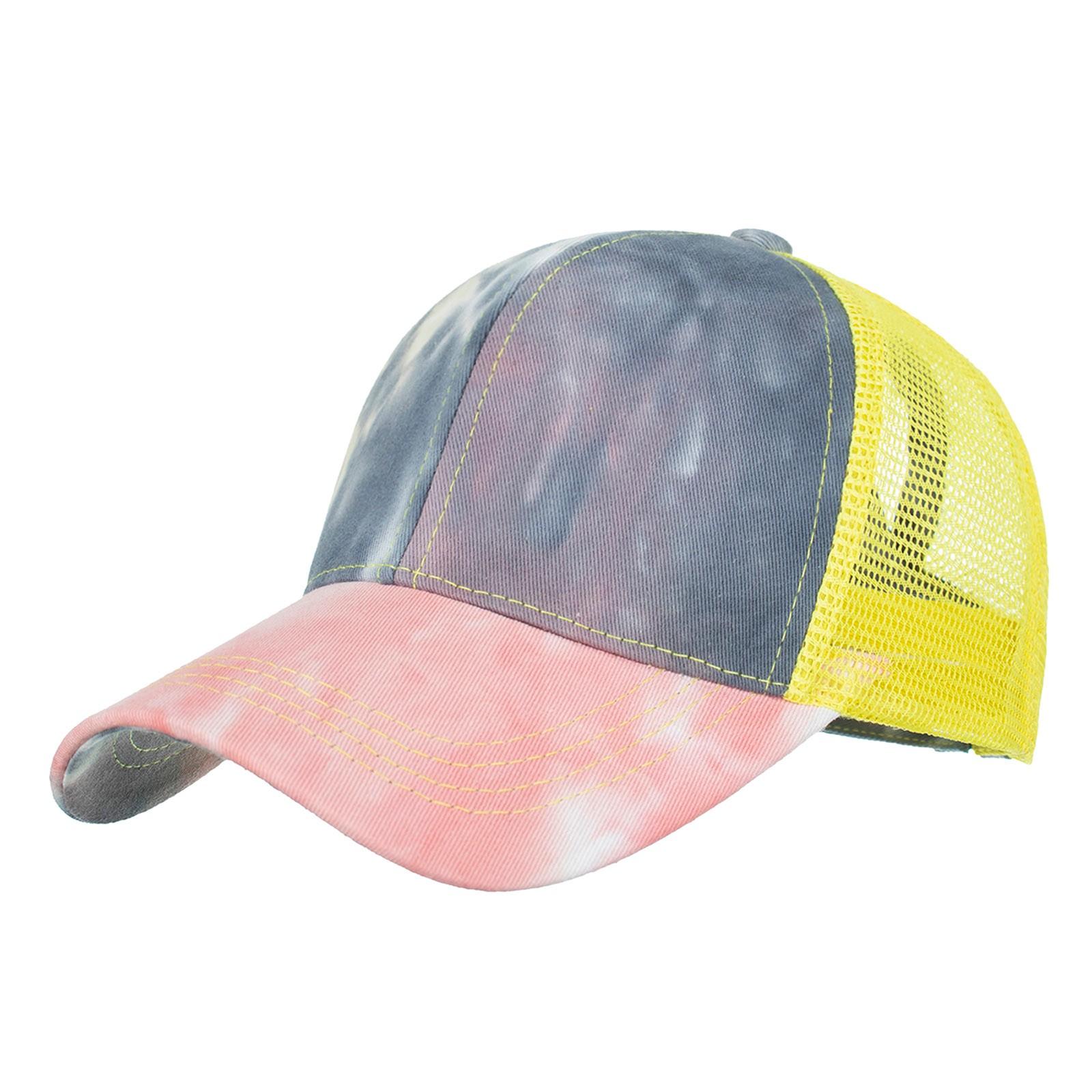 

Модная женская и мужская дышащая пляжная бейсболка в стиле хип-хоп, шляпа от солнца жёлтый