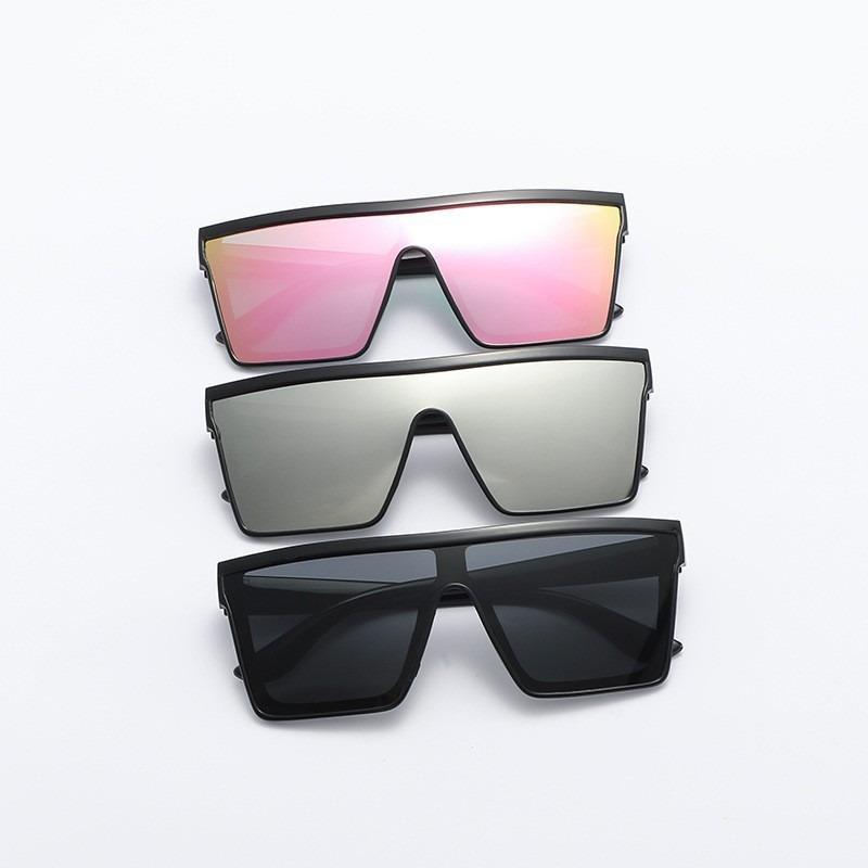 Outdoor Cycling Street Photography Sunglasses Punk Style Sunscreen Personalized Large Frame One-Piece Sunglasses