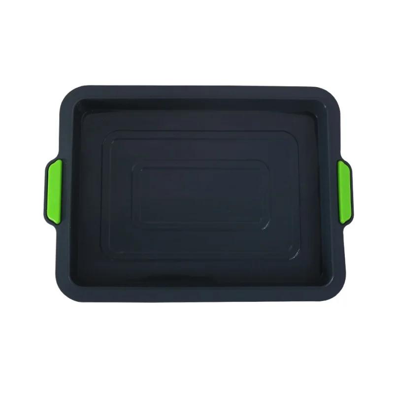 Nonstick Rectangle Silicone Brownie Pan Cake Baking Mold Loaf Mould Heat Resistant Baking Tray Swiss Roll Mat Kitchen Cake Tools