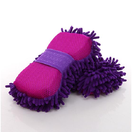 Car  Hand Wash Towel Microfiber Washing Gloves Coral Sponge Cleaning Tool