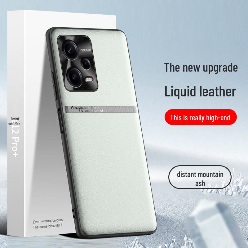 Redmi Note 12 Pro+ Ochranné pouzdro z tekuté kůže - Odolné proti pádu, Jednodílný design