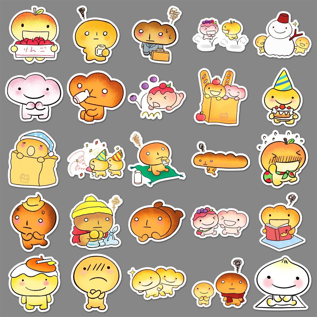 50 Japanese Anime Kogepan Waterproof Stickers for Water Bottles, Thermos Cups, and Notebooks