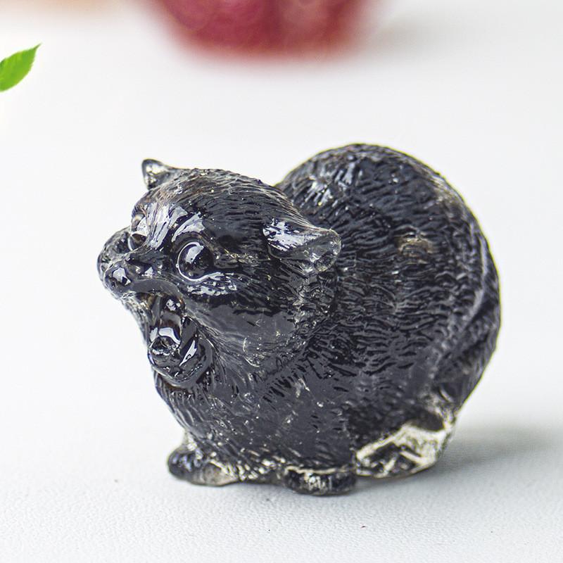 Crystal Resin Animal Decor With Agate Stones For Home Office Desk Art Gift For Friends