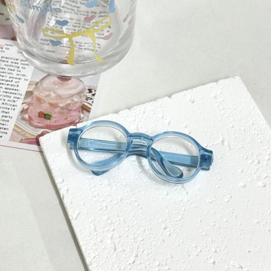 Mini Doll Glasses Small Pets Sunglasses Trendy Round Frame Glasses Doll Eyewear Accessories for Photo Shoots Costume