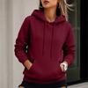 Women's Drawstring Hoodie Sweatshirt with Sleeves for Fall Winter